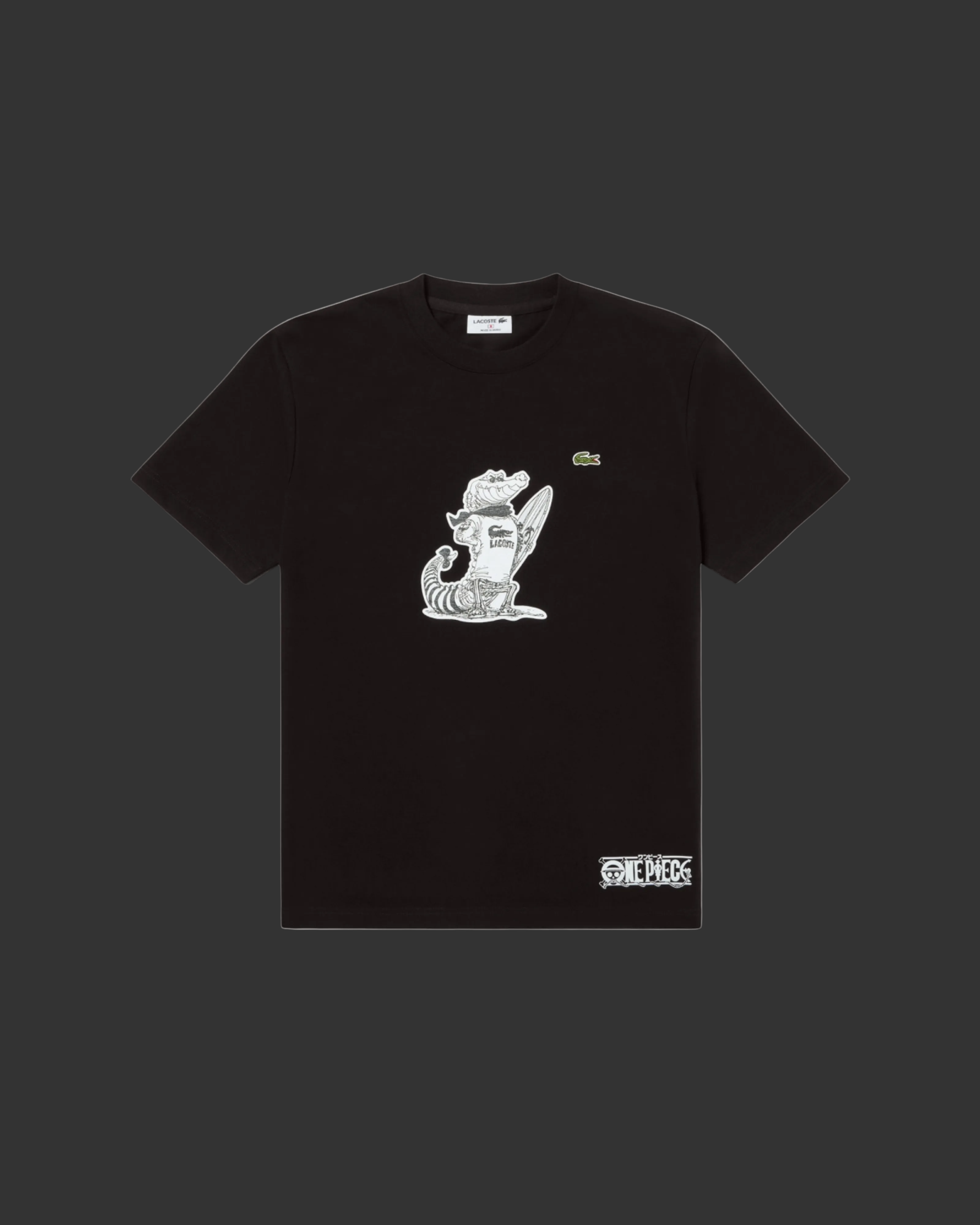 Lacoste X One Piece Graphic T-Shirt - "Black"