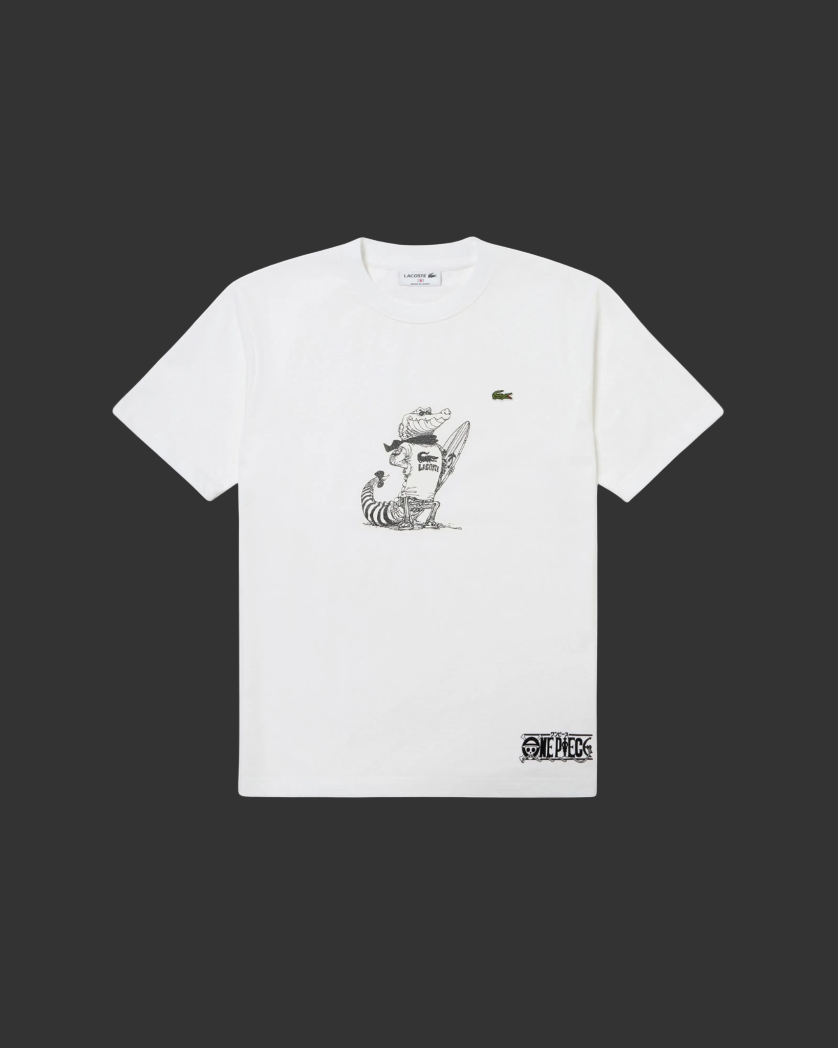 Lacoste X One Piece Graphic T-Shirt - "White"