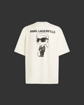 Karl Lagerfeld Ikon-patch T-shirt - "Beige"