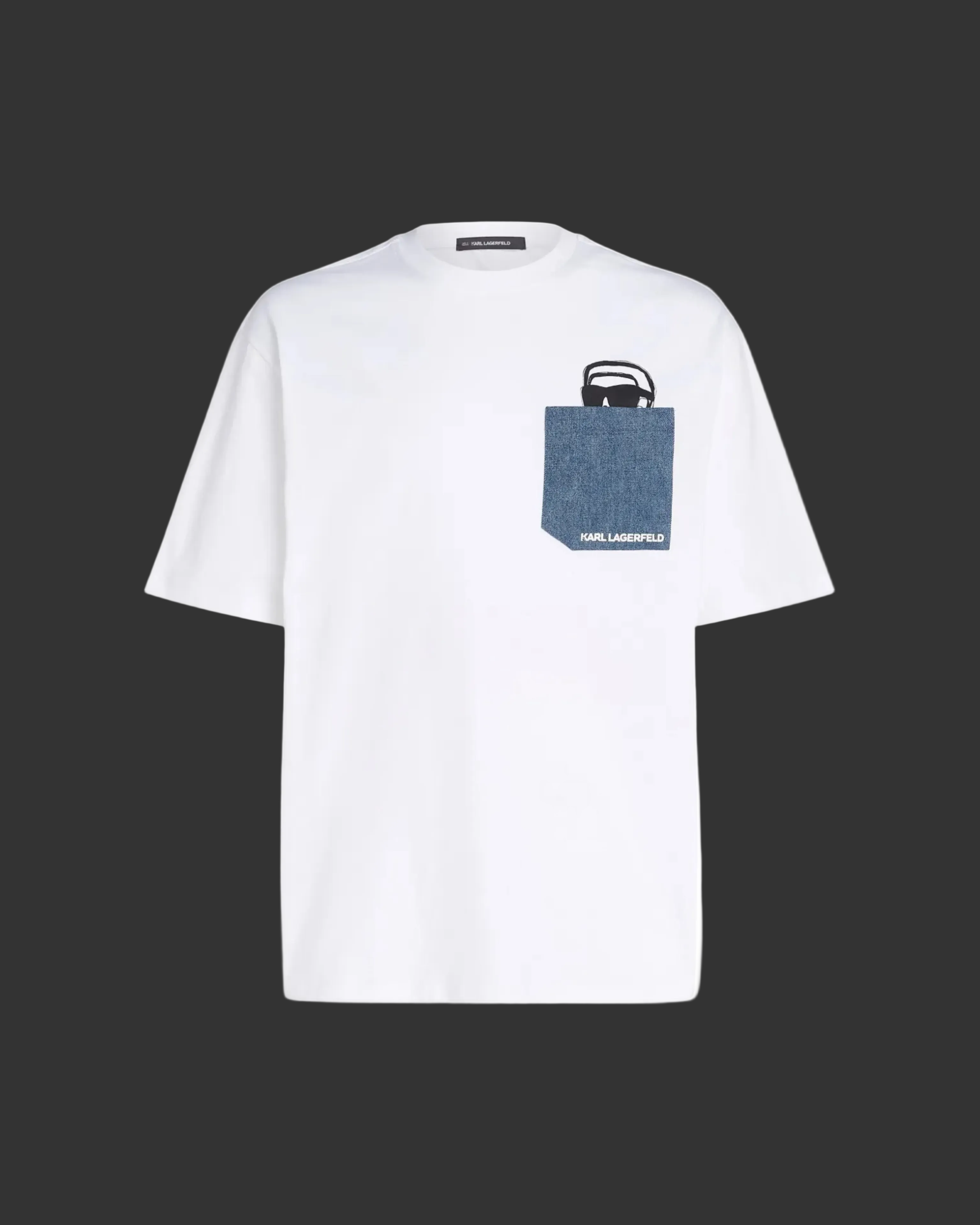 Karl Lagerfeld Ikon-print T-shirt - "White"