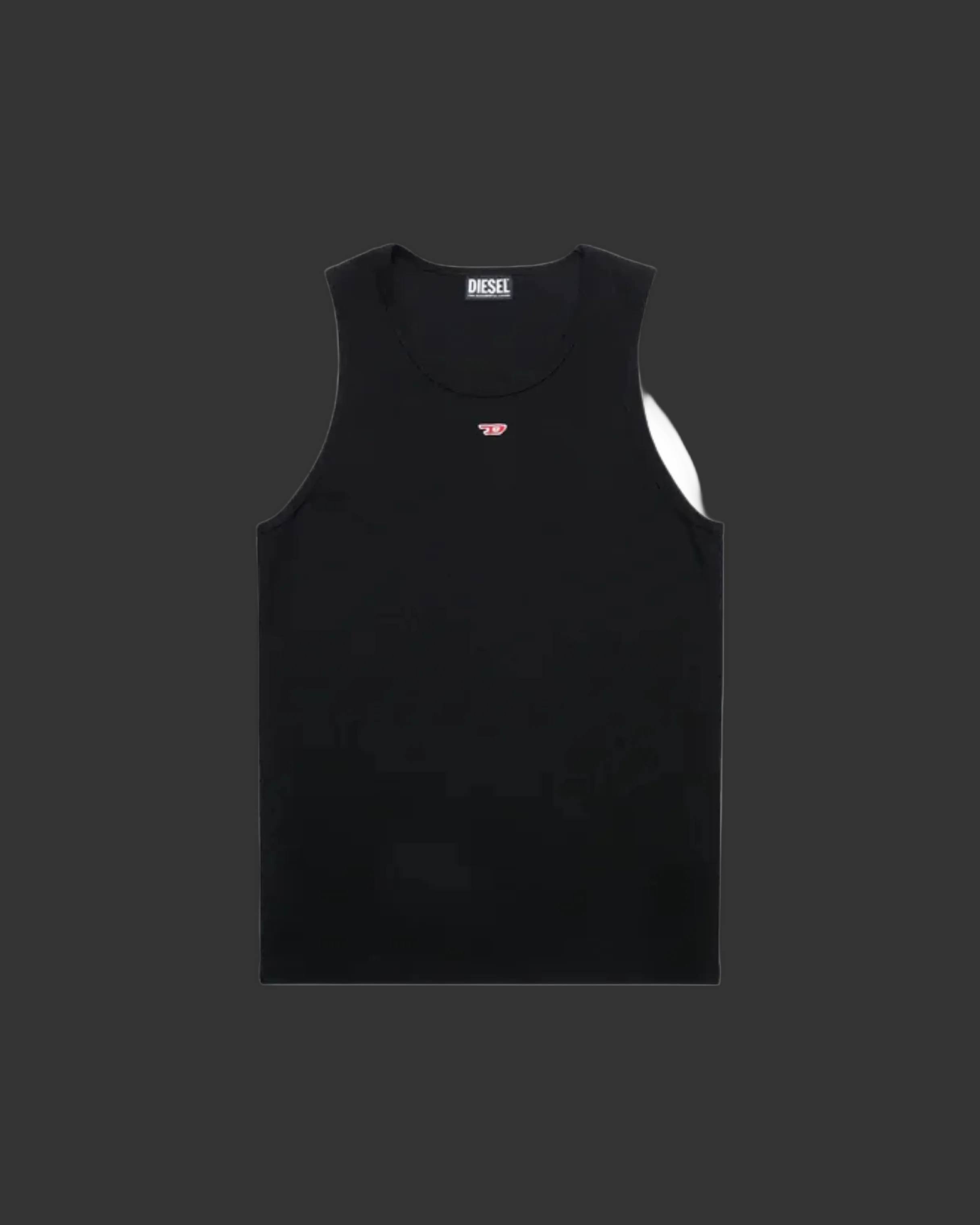 Diesel Tank top with mini D Logo Patch - "Black"