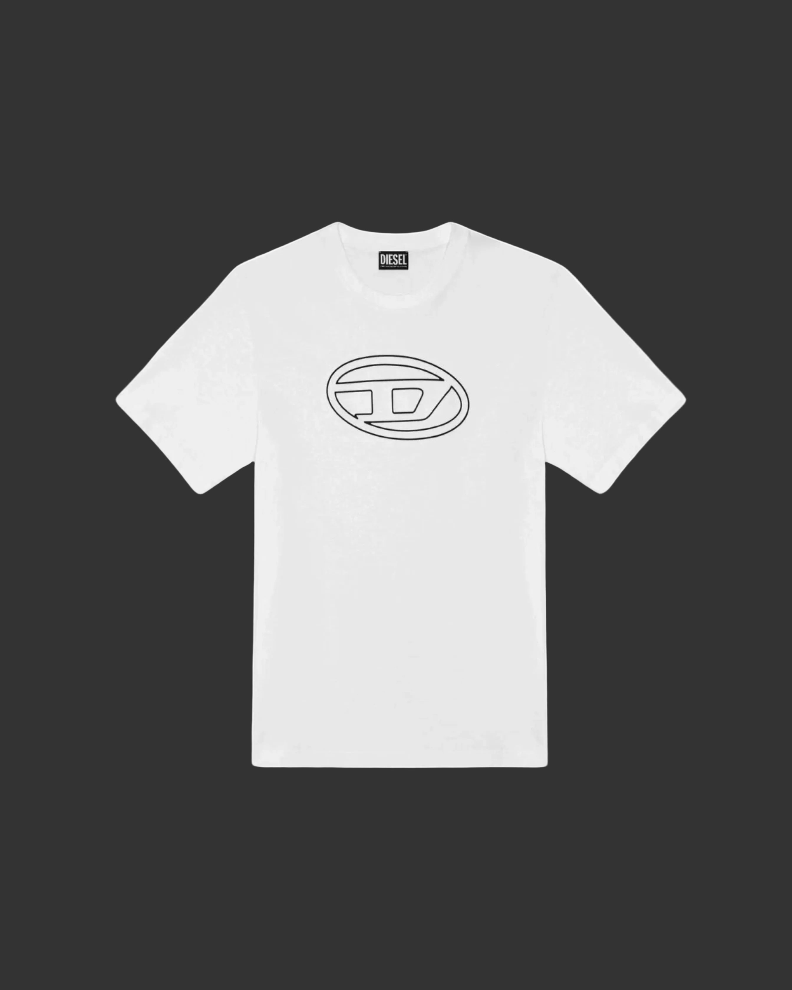 Diesel T-Just-Bigoval Vintage T-Shirt - "White"