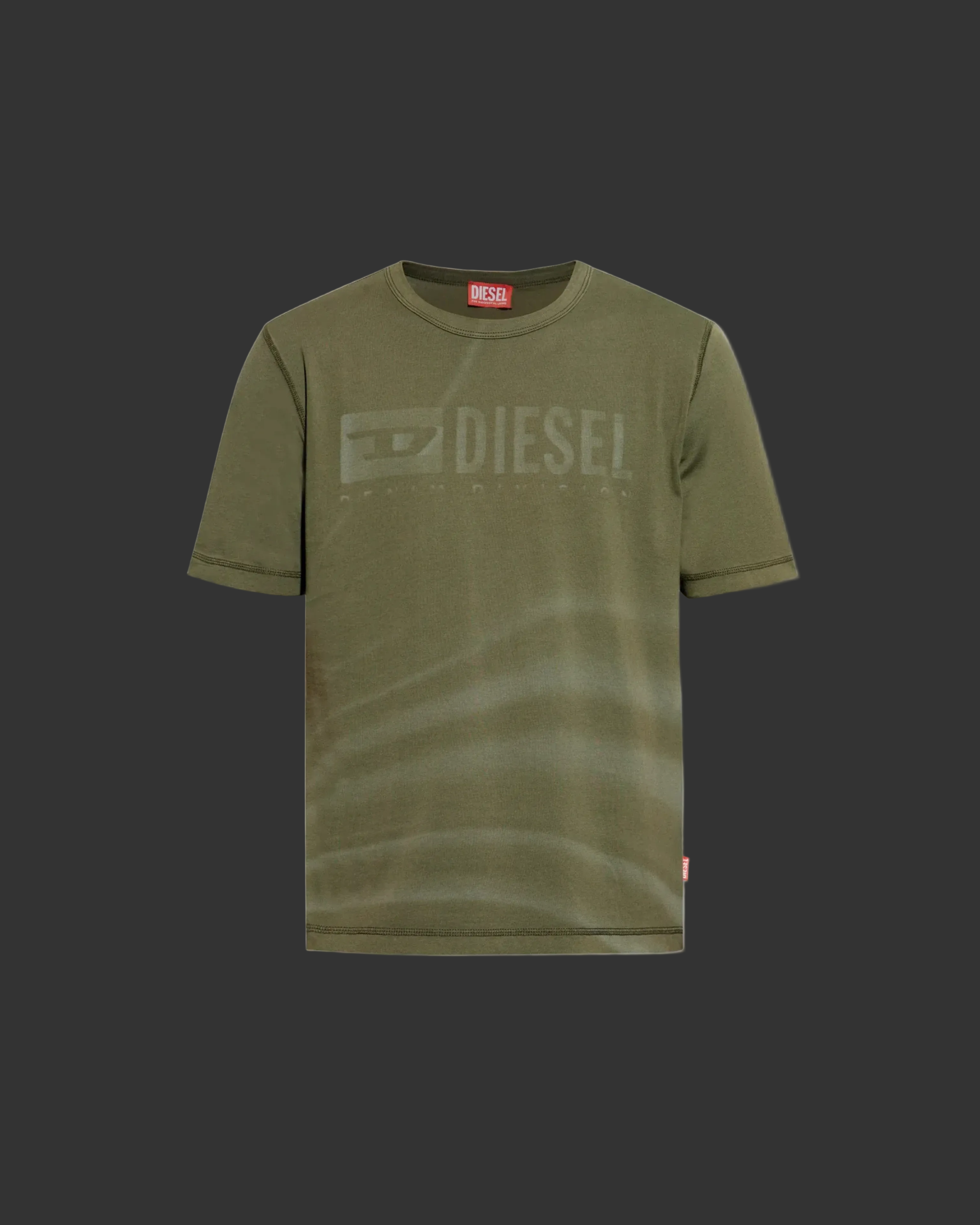 Diesel T-Adjust-R13 Laser-Faded Logo T-Shirt - "Green"