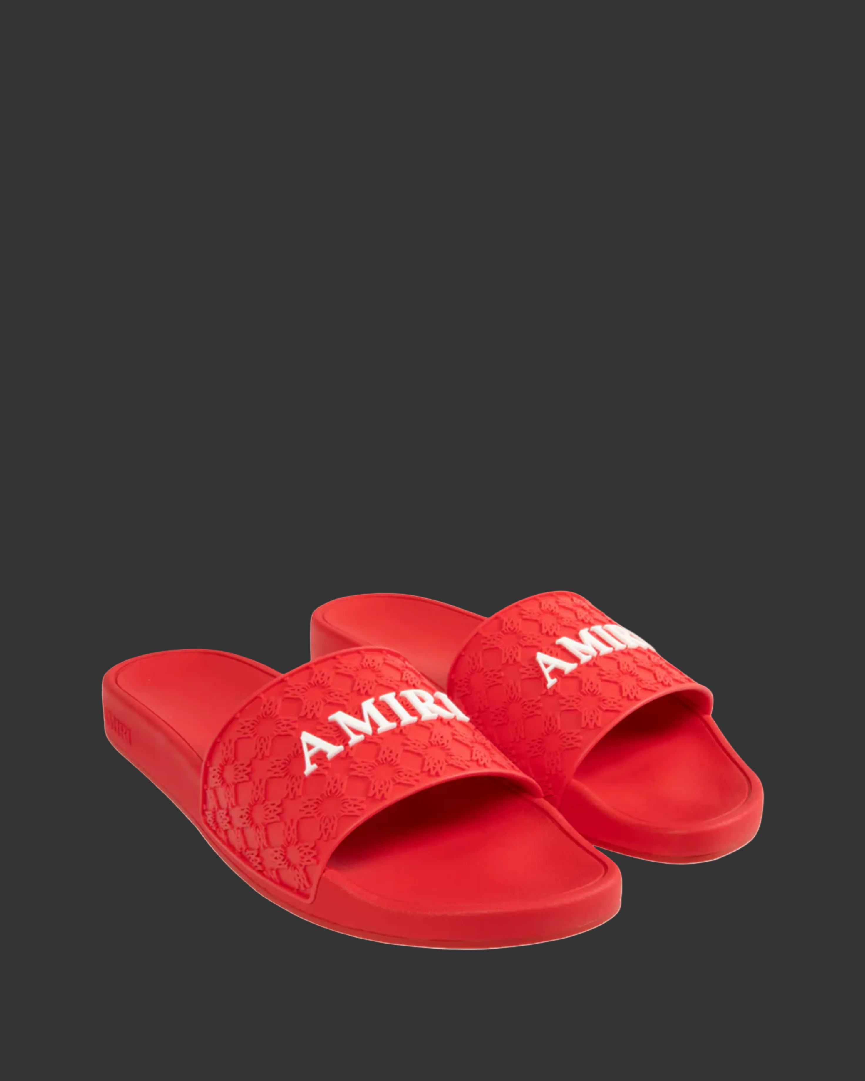 Amiri MA Quad Pool Slides - "True Red"