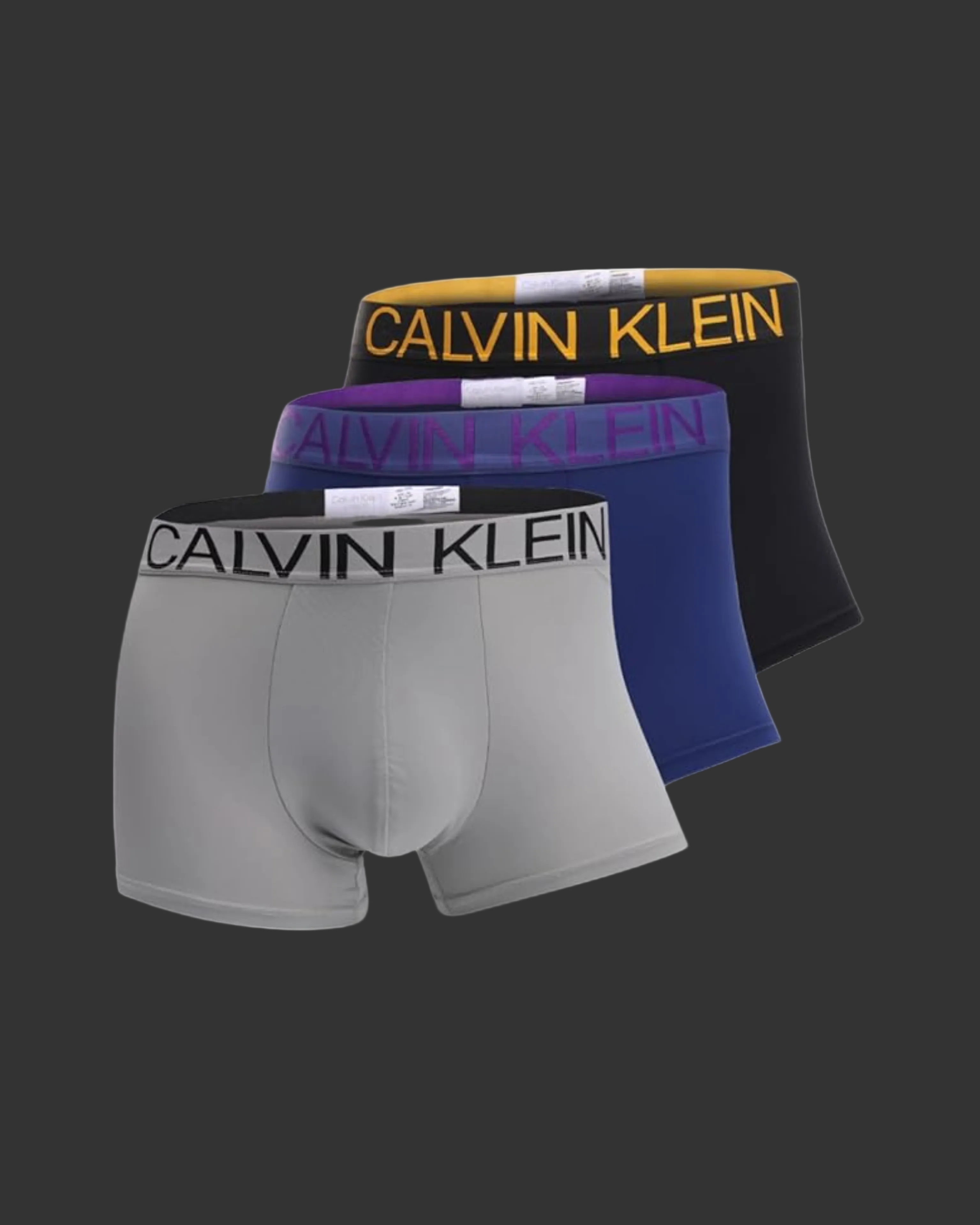 Calvin Klein Silk 3-Pack - "Black/Purple/Grey"