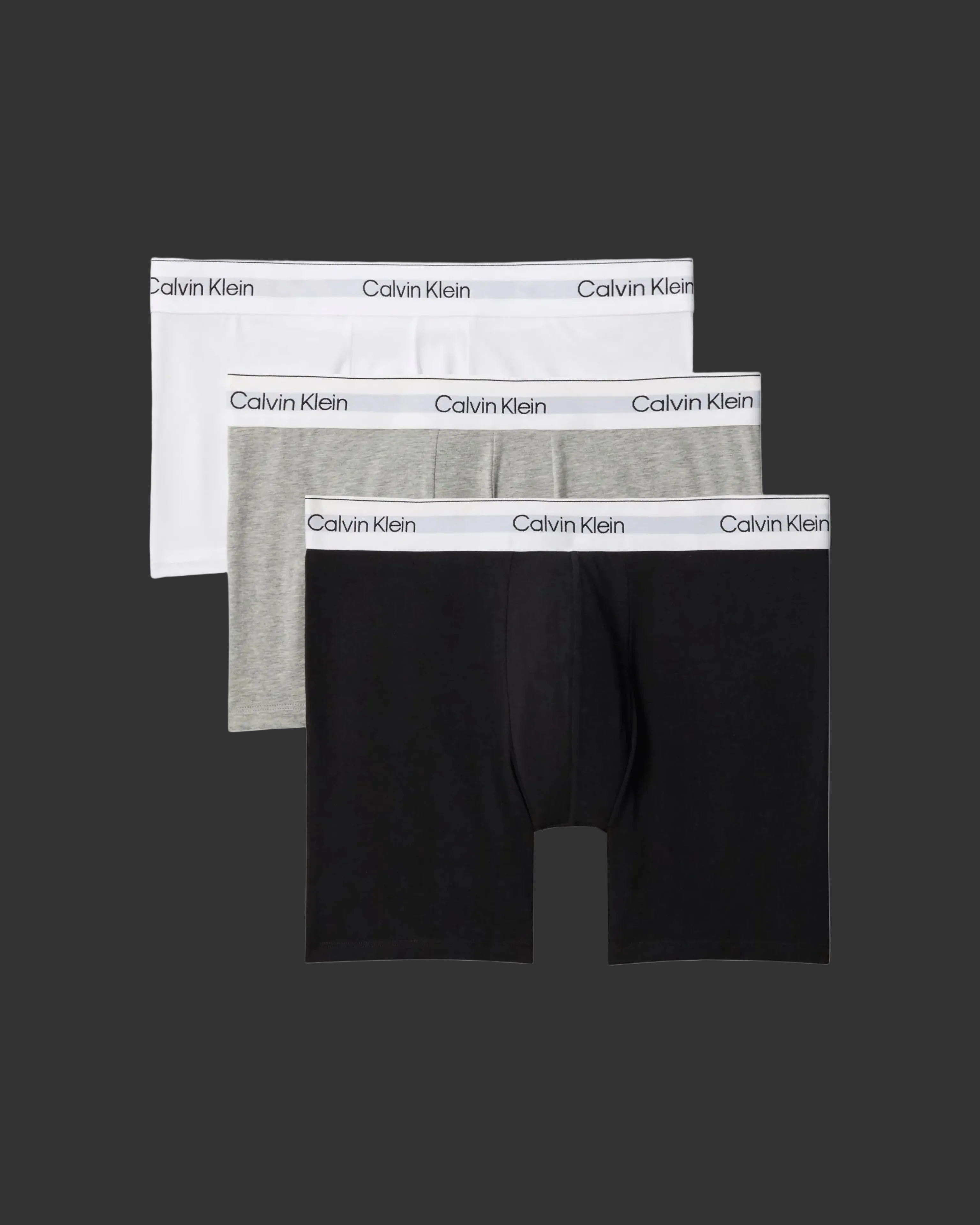 Calvin Klein 3-Pack Boxers - "Black/Grey/White"