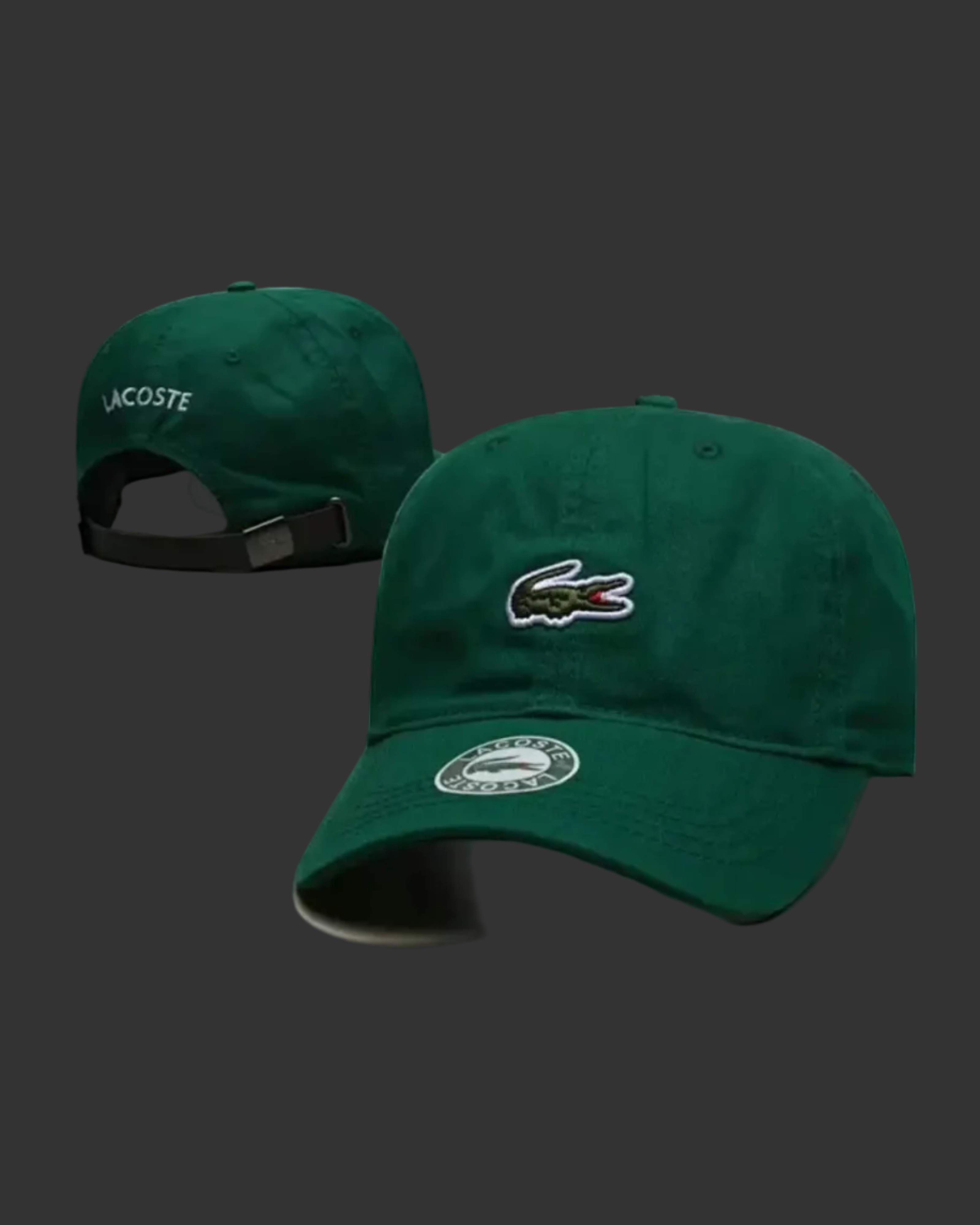 Lacoste Crocodile Cotton Cap - "Green"