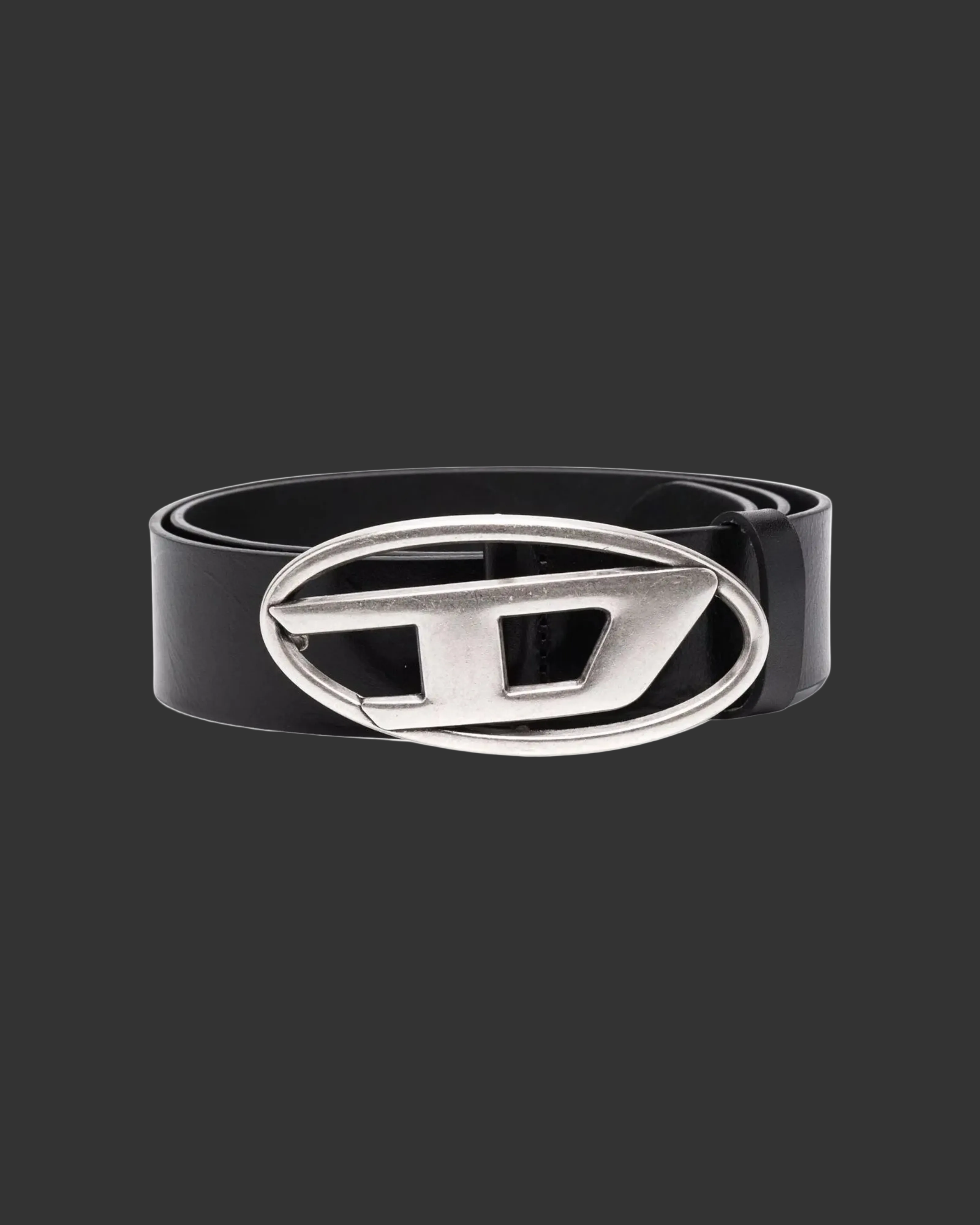 Diesel 1DR Logo-Bucklet Leather Belt