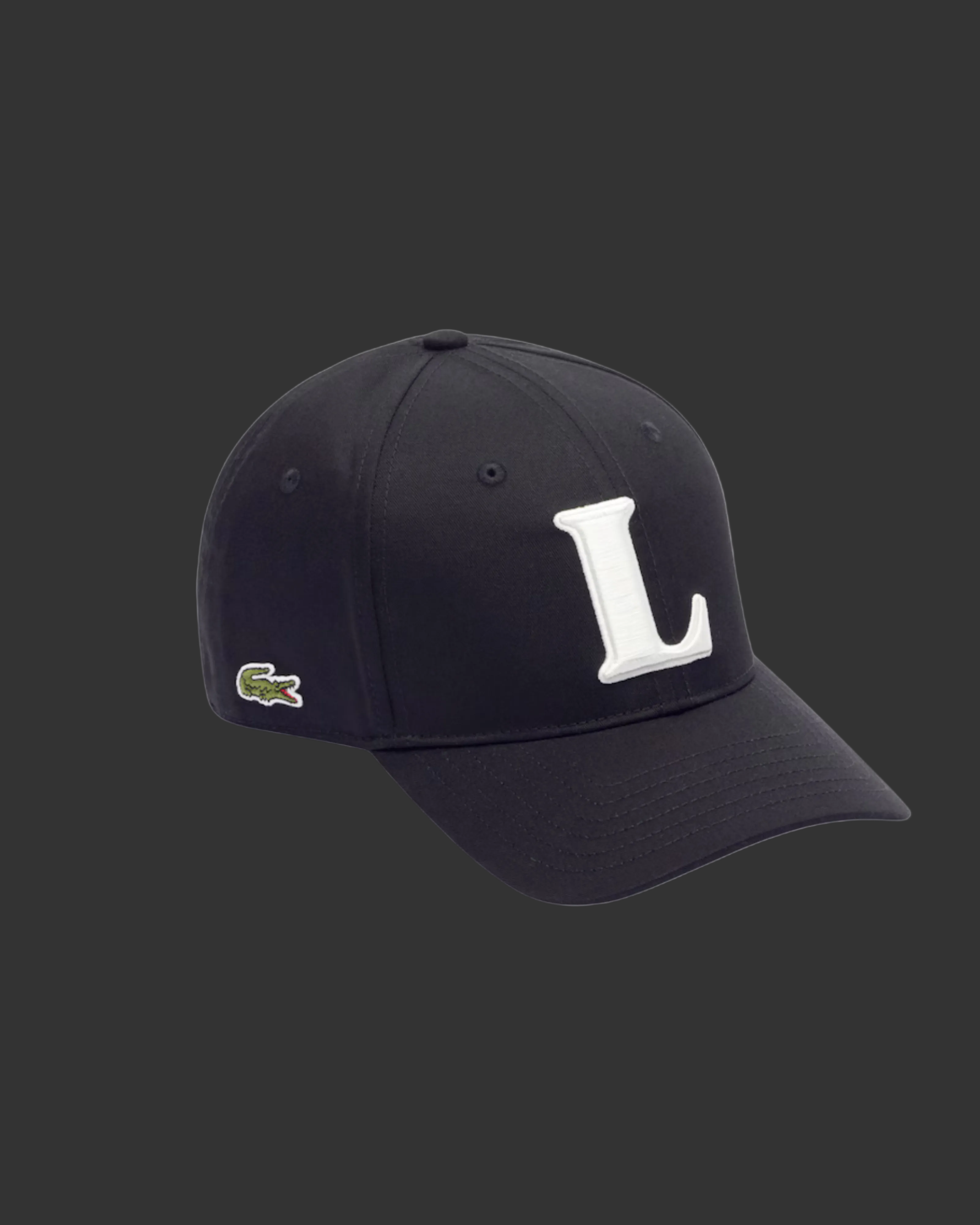 Lacoste 3D Embroidered Baseball Cap - "Noir"