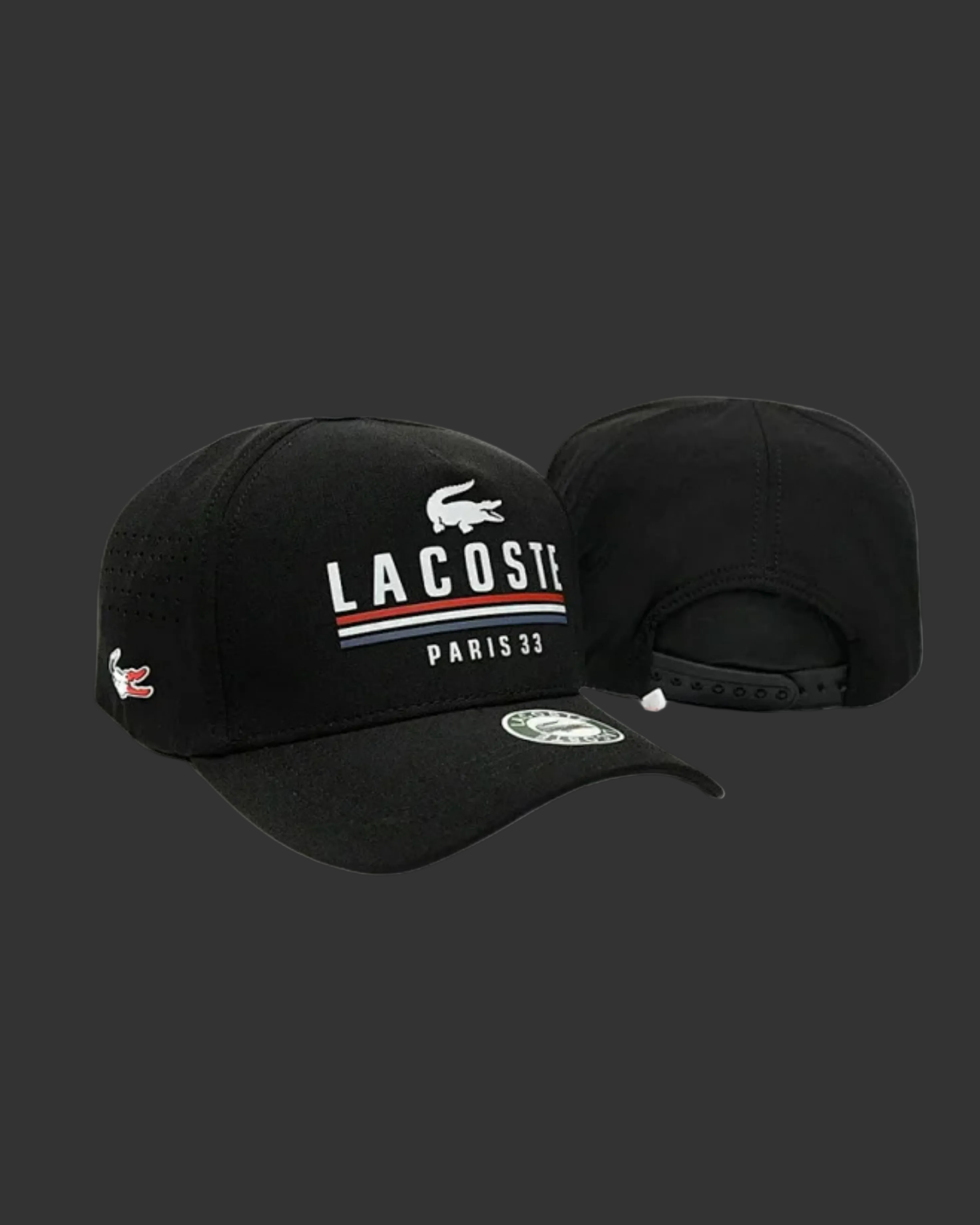 Lacoste Paris 33 Logo Cap - "Black"